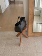 Leather bucket tote
