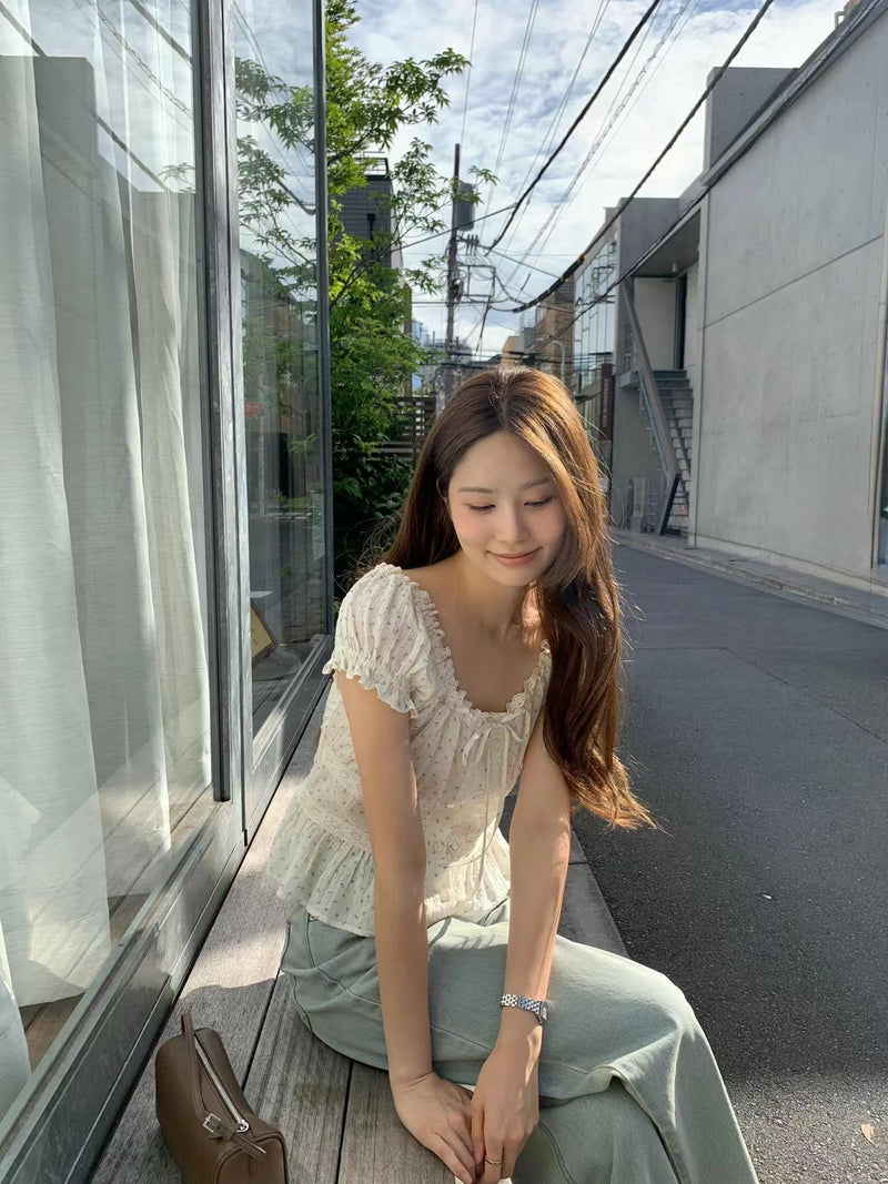 Jane puff blouse