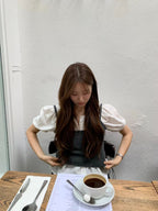 Layered raccoon sleeveless knit