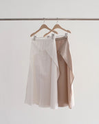 Slit wrap skirt