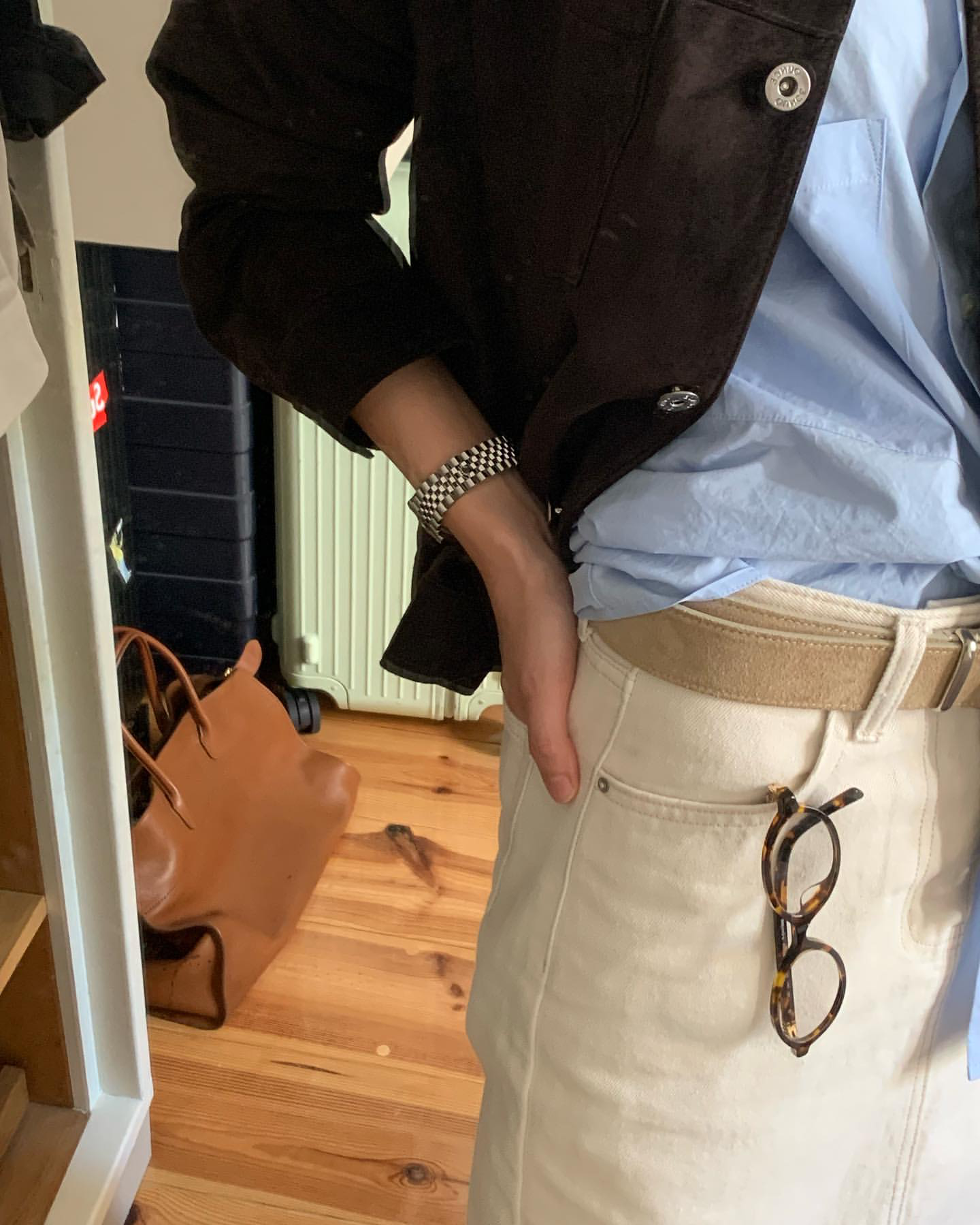[sale] Studio leather jacket (brown)