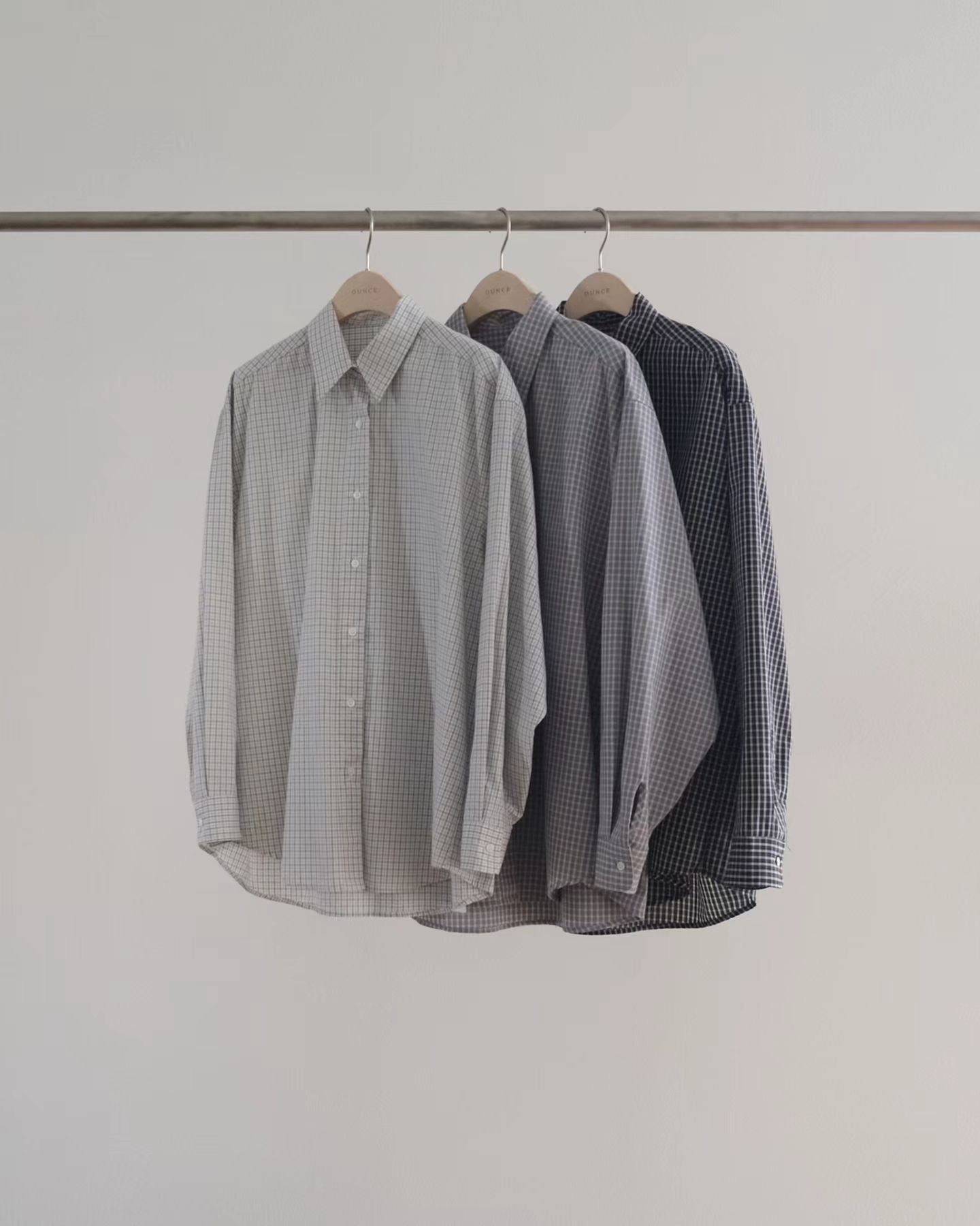 Marron check shirt