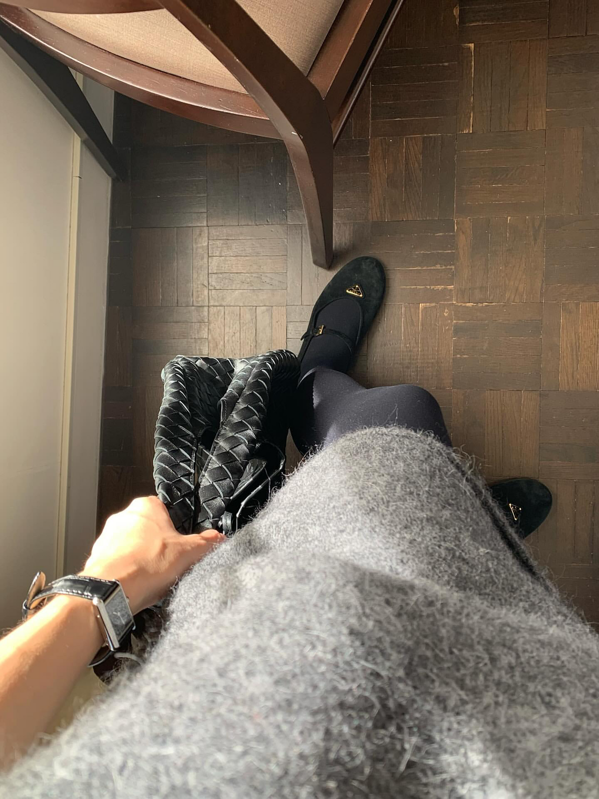 [sale] wool half onepiece (charcoal)