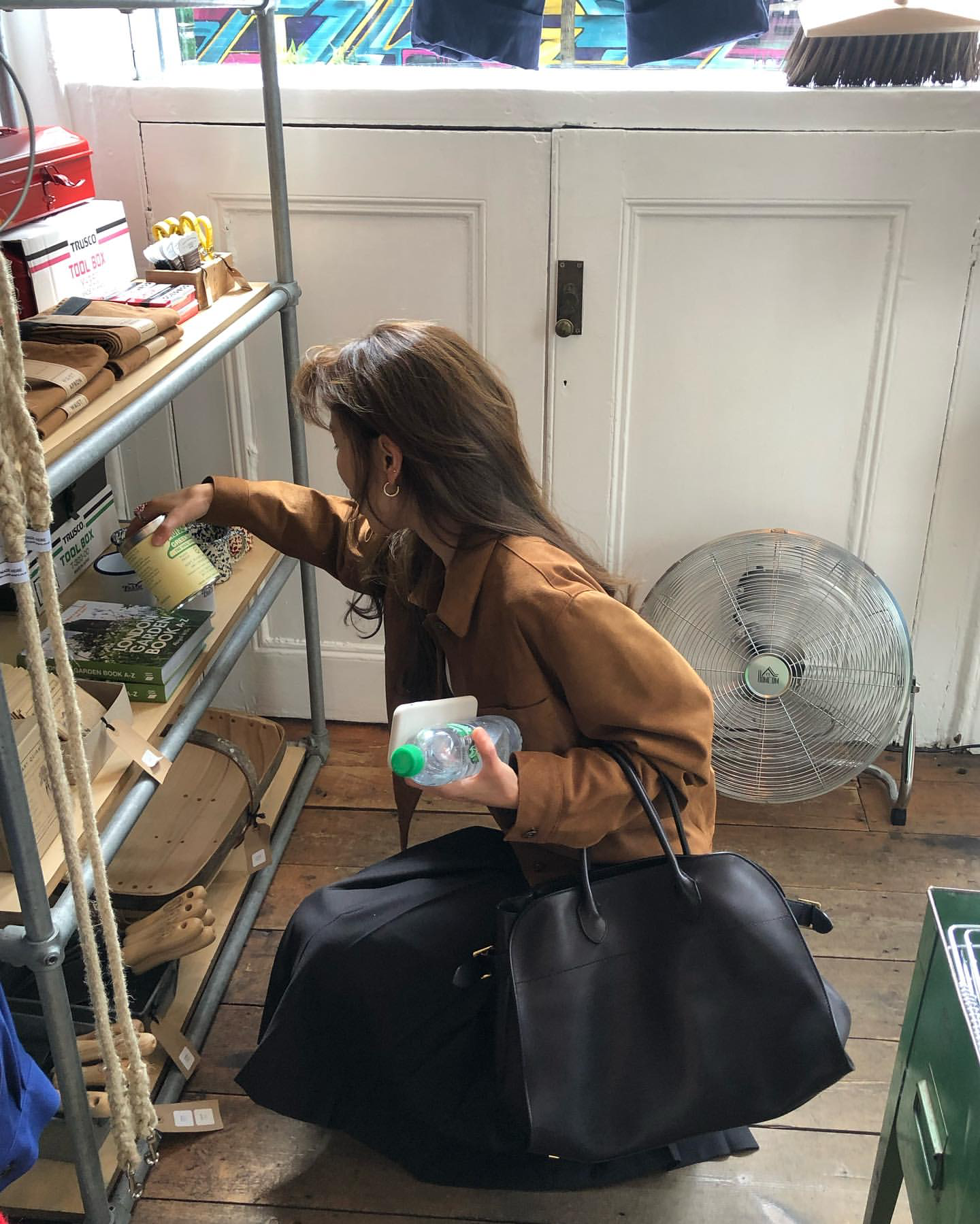 [sale] Studio leather jacket (camel)