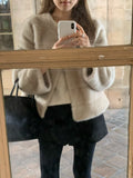 Sage minc fur jacket