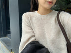 Balloon mohair knit