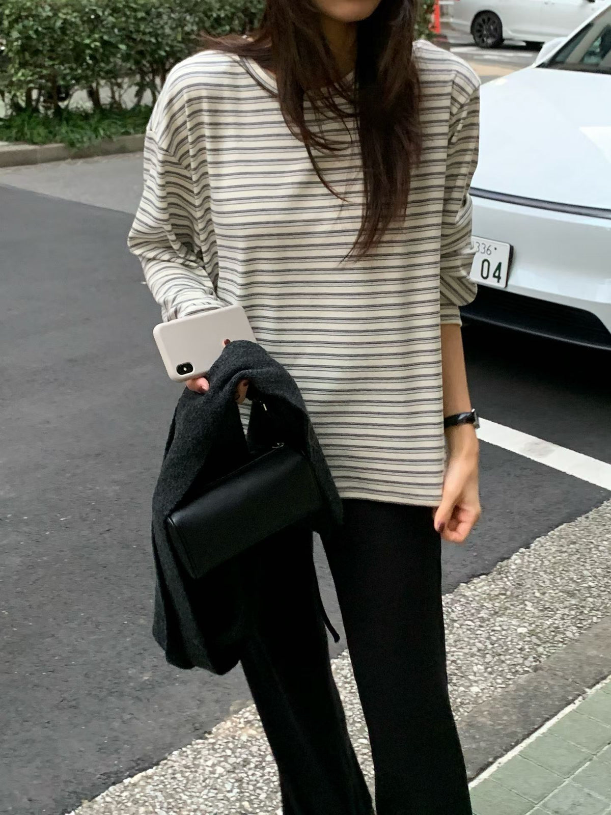Pear stripe tee
