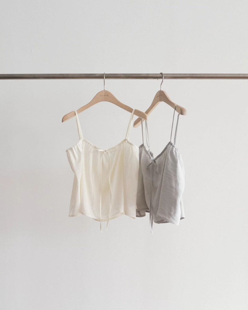 [Instock] Ria banding blouse (gray)