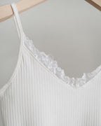 Sage lace sleeveless