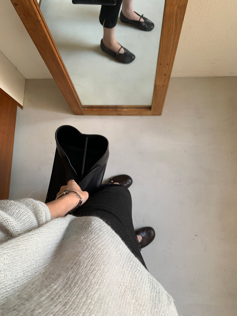 Row mohair hacch knit