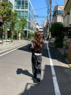 Summer washing black denim