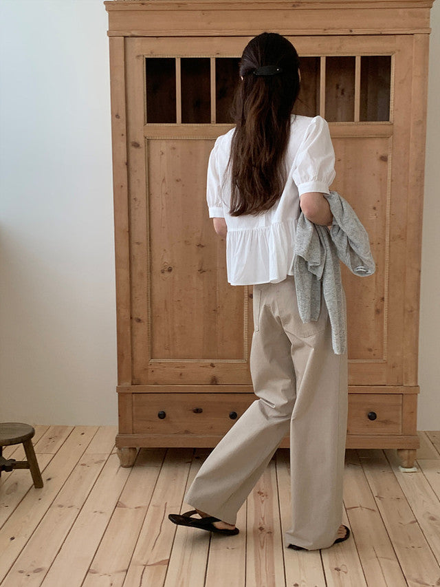 [Instock] Core washing pants (beige/M)
