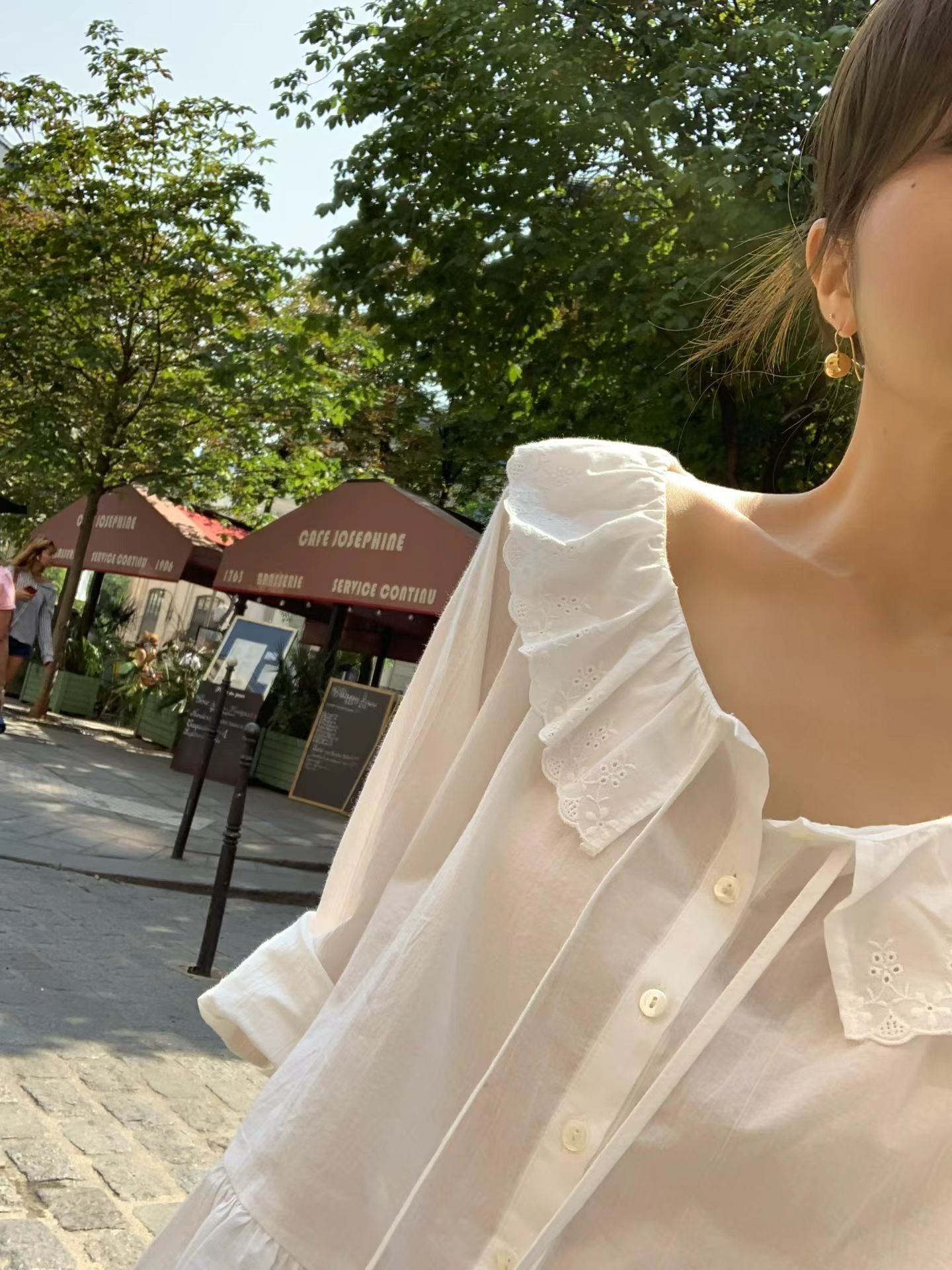 Ameli frill blouse