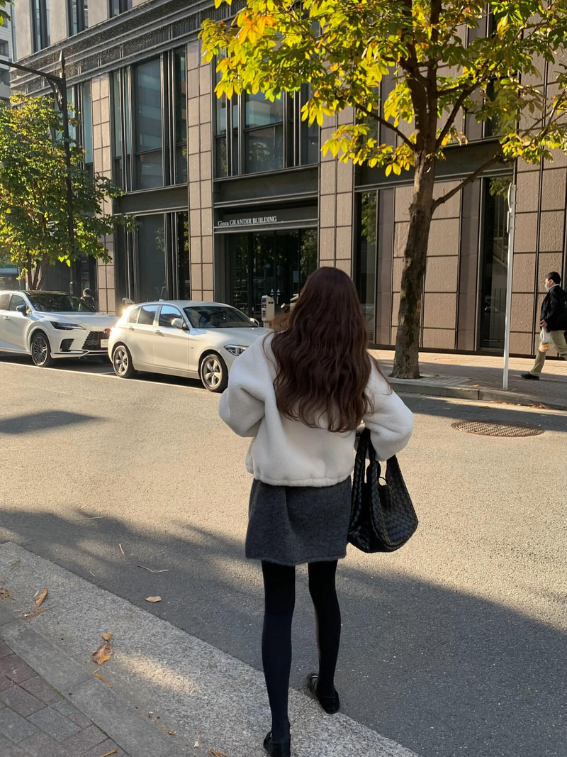 [sale] wool half onepiece (charcoal)