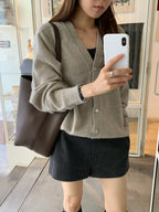 Hay wool knit cardigan