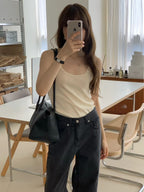 Summer washing black denim