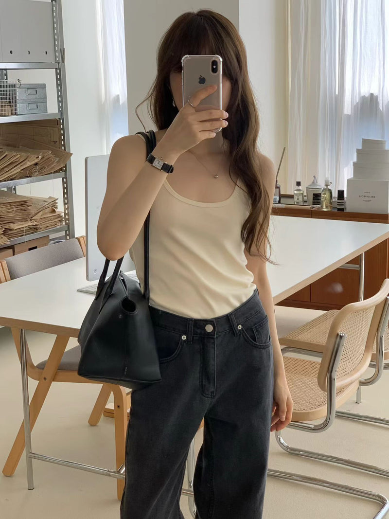 Summer washing black denim
