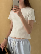 Wrinkle half tee