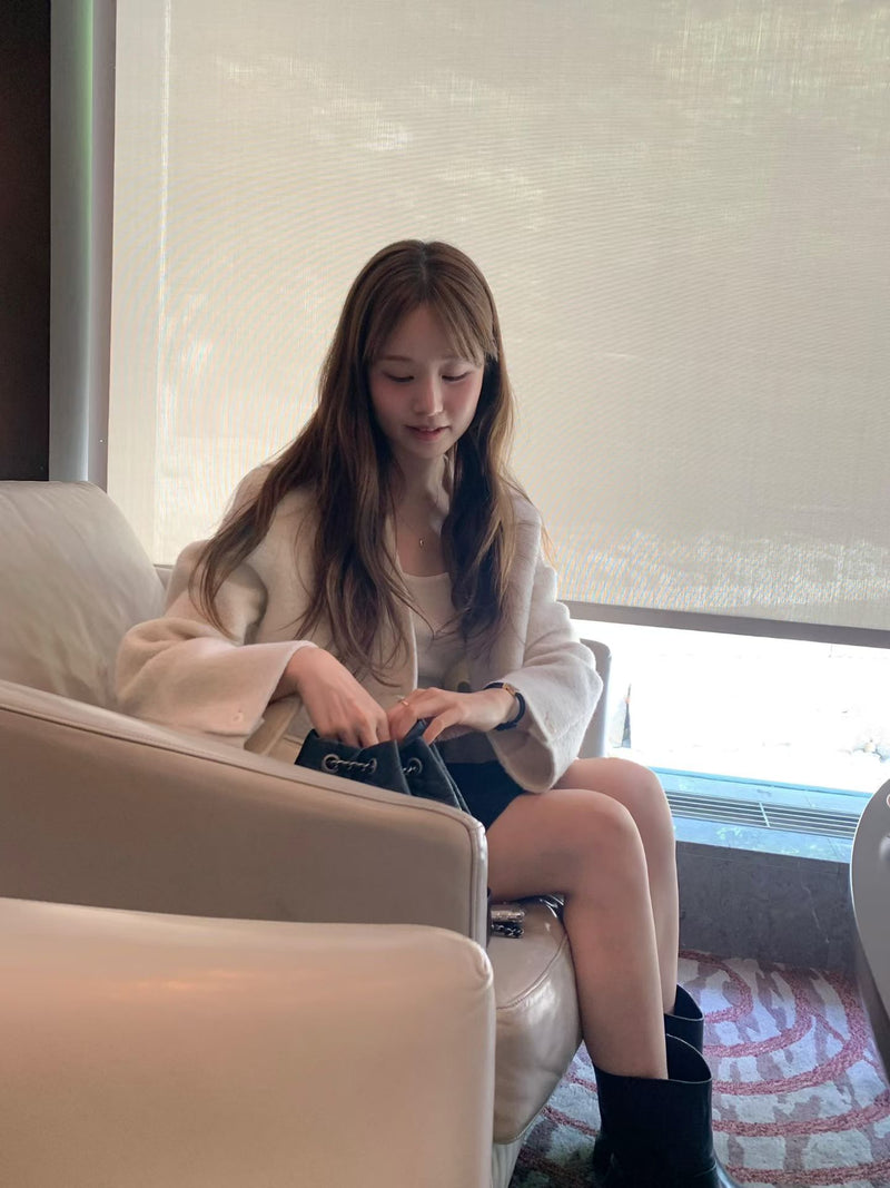 Handmade alpaca short jacket