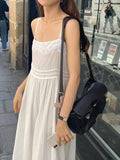 Embroidery lace pintuck onepiece