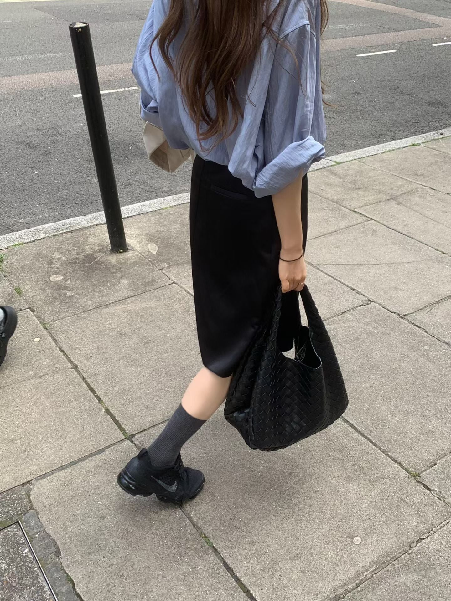 From silky shirt