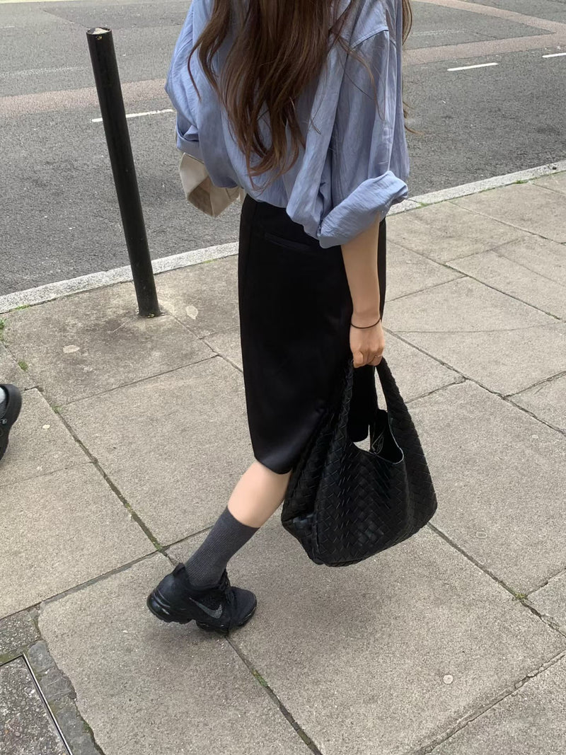 From silky shirt