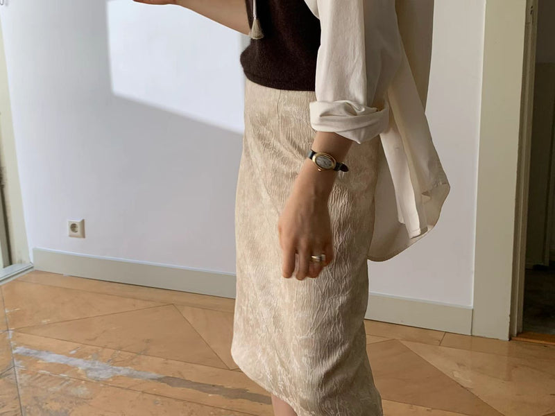 Grace jacquard skirt