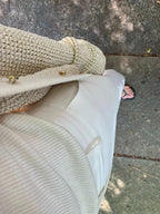 Golden crochet cardigan