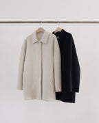 Handmade cony cashmere raglan coat
