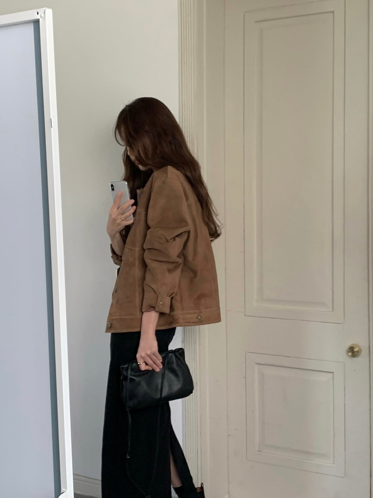 [sale] Studio leather jacket (camel)