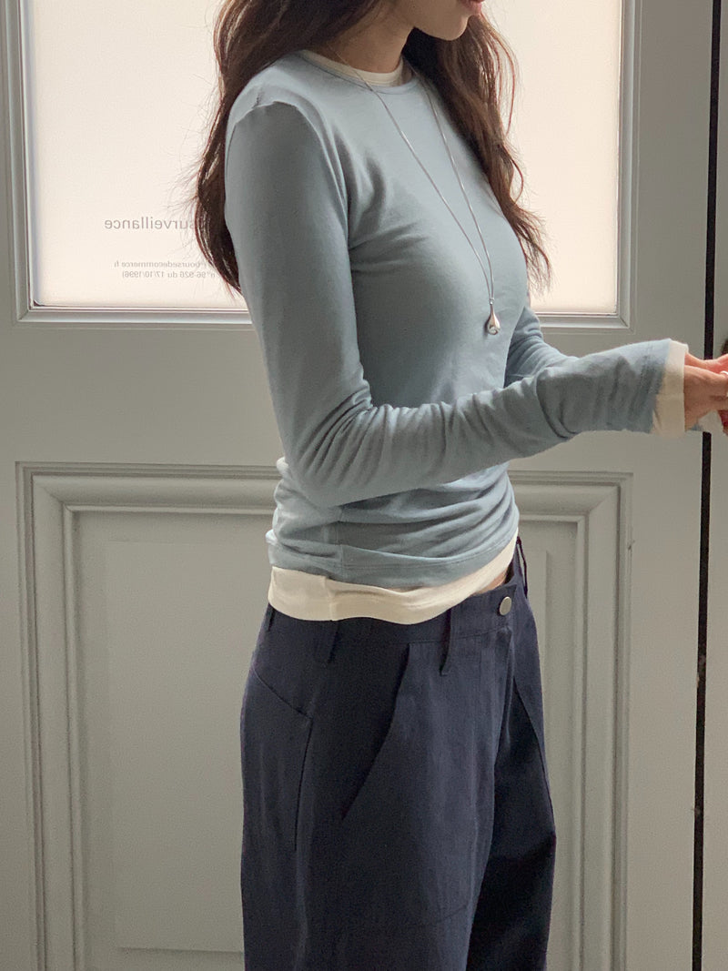 Wool tencel tee