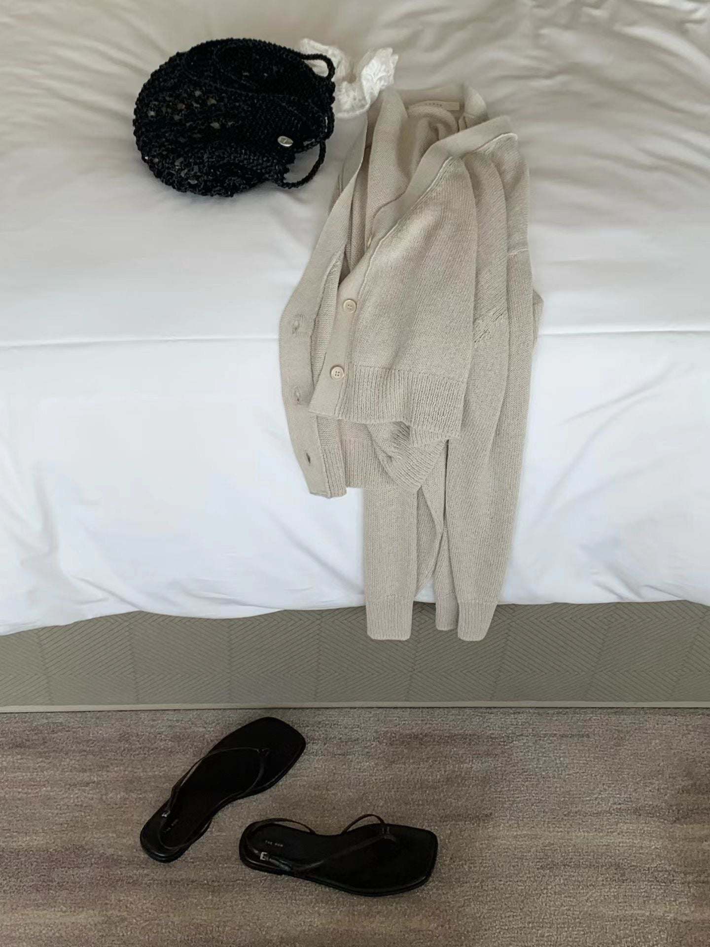 Paper sheer cardigan