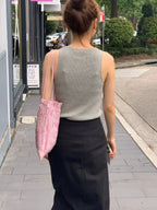 Low knit sleeveless