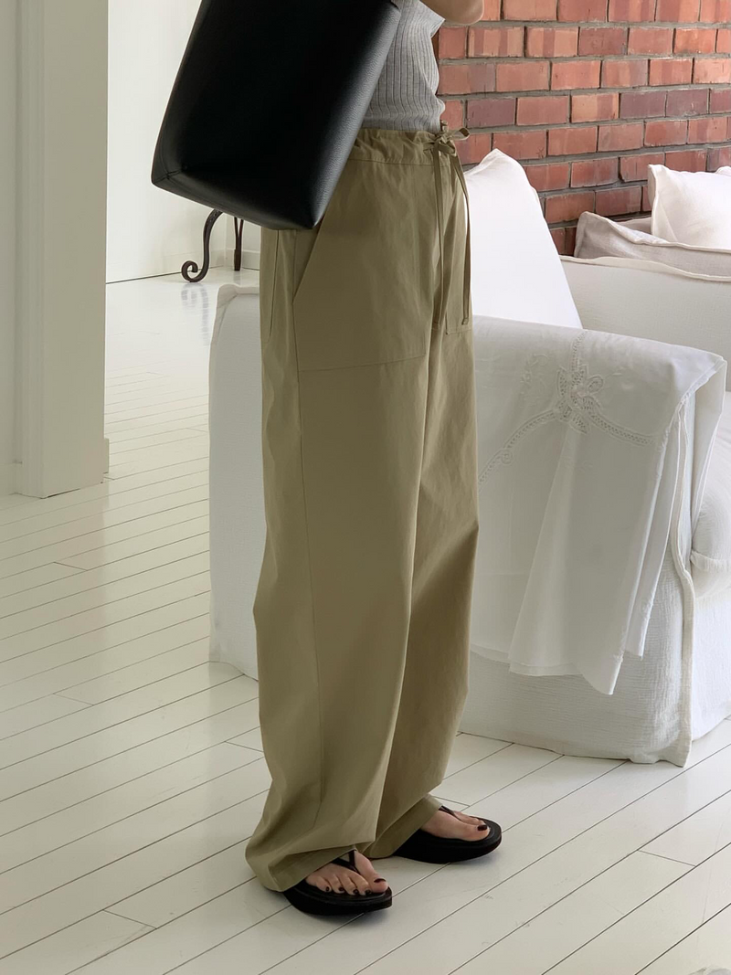 [sale] Pocket washing pants (khaki beige)