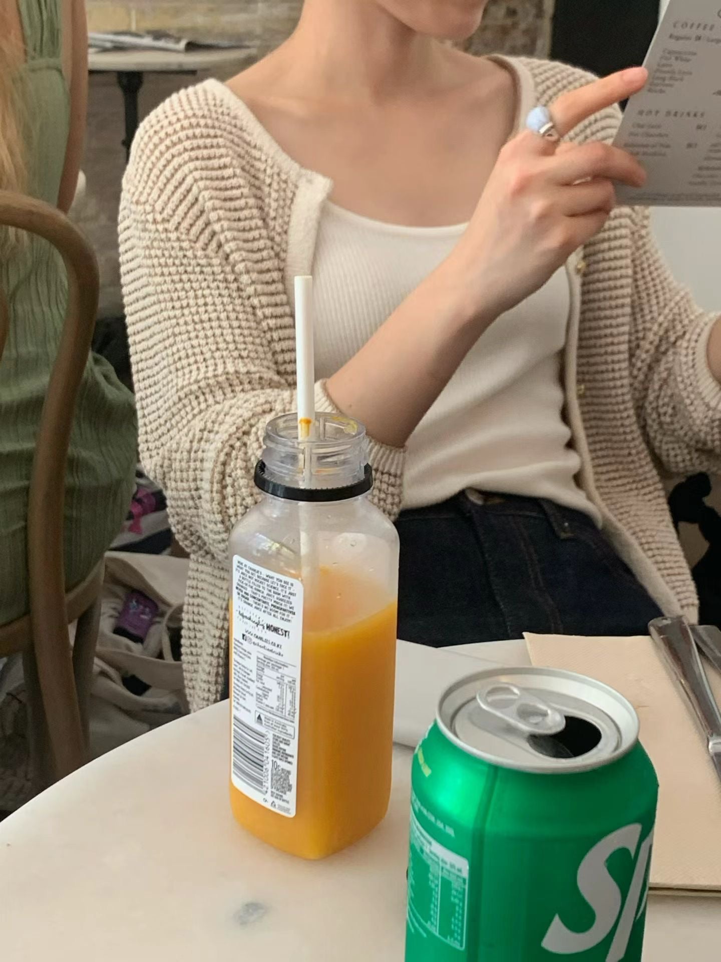 Golden crochet cardigan