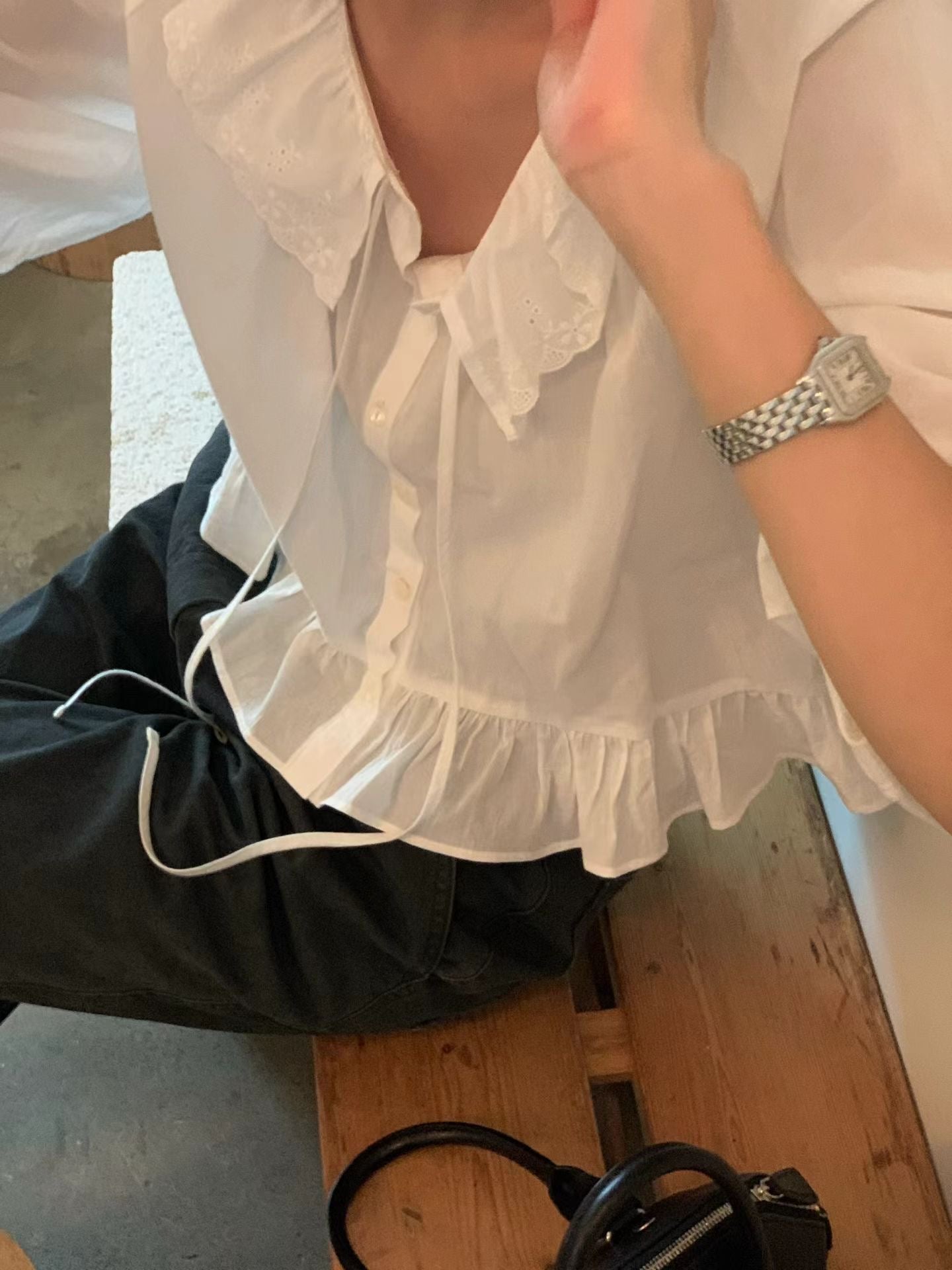 Ameli frill blouse