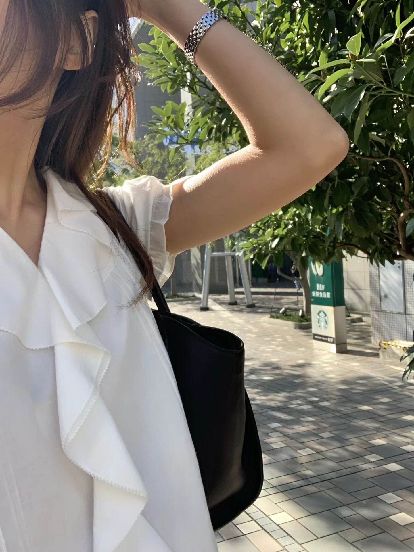 [Instock] Frill lace blouse (ivory)