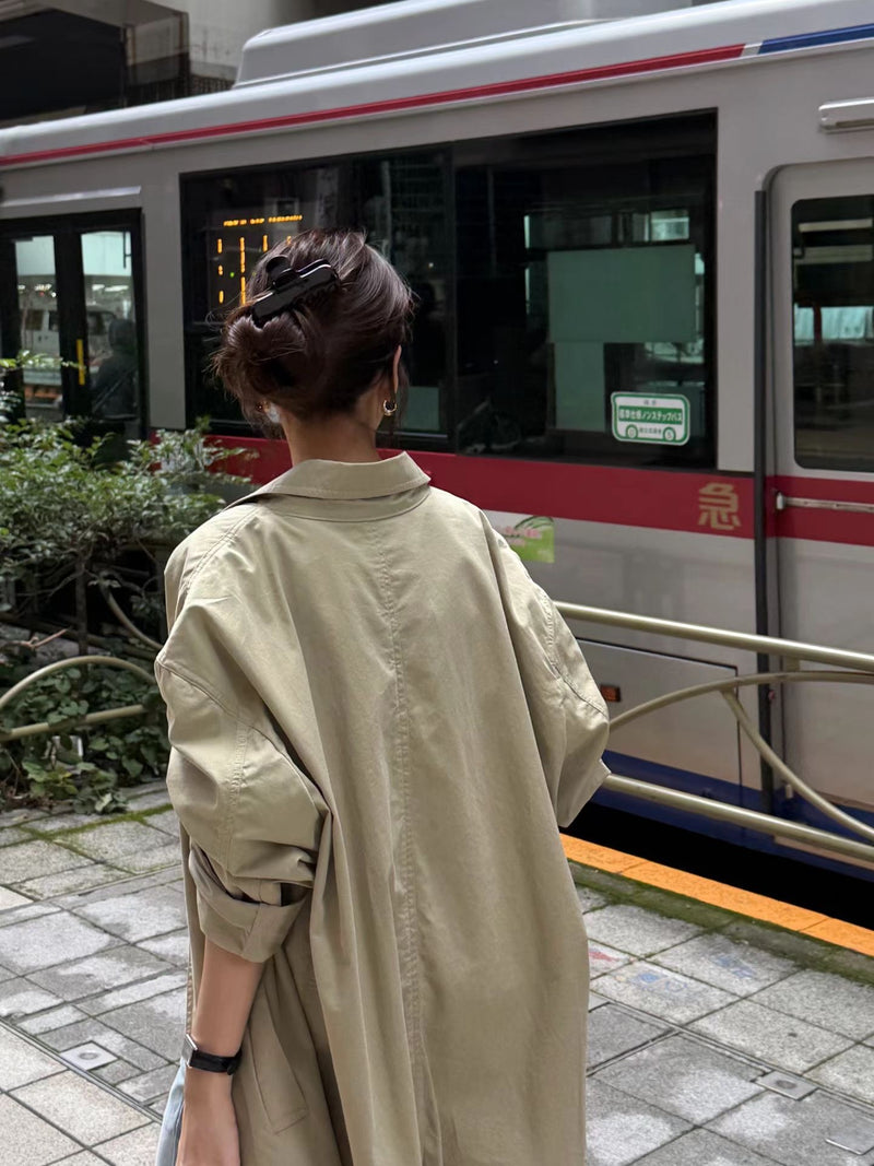 Vintage washing trench coat