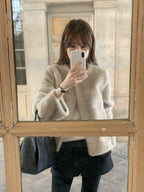 Sage minc fur jacket