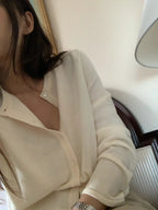 Wool silk cardigan