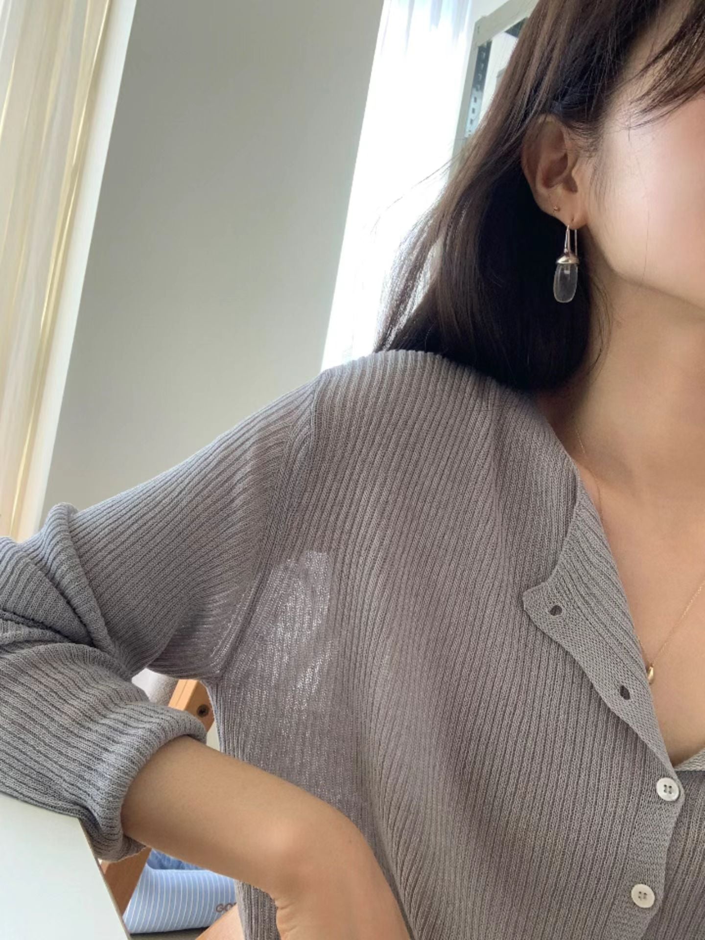 Lily square golgi cardigan