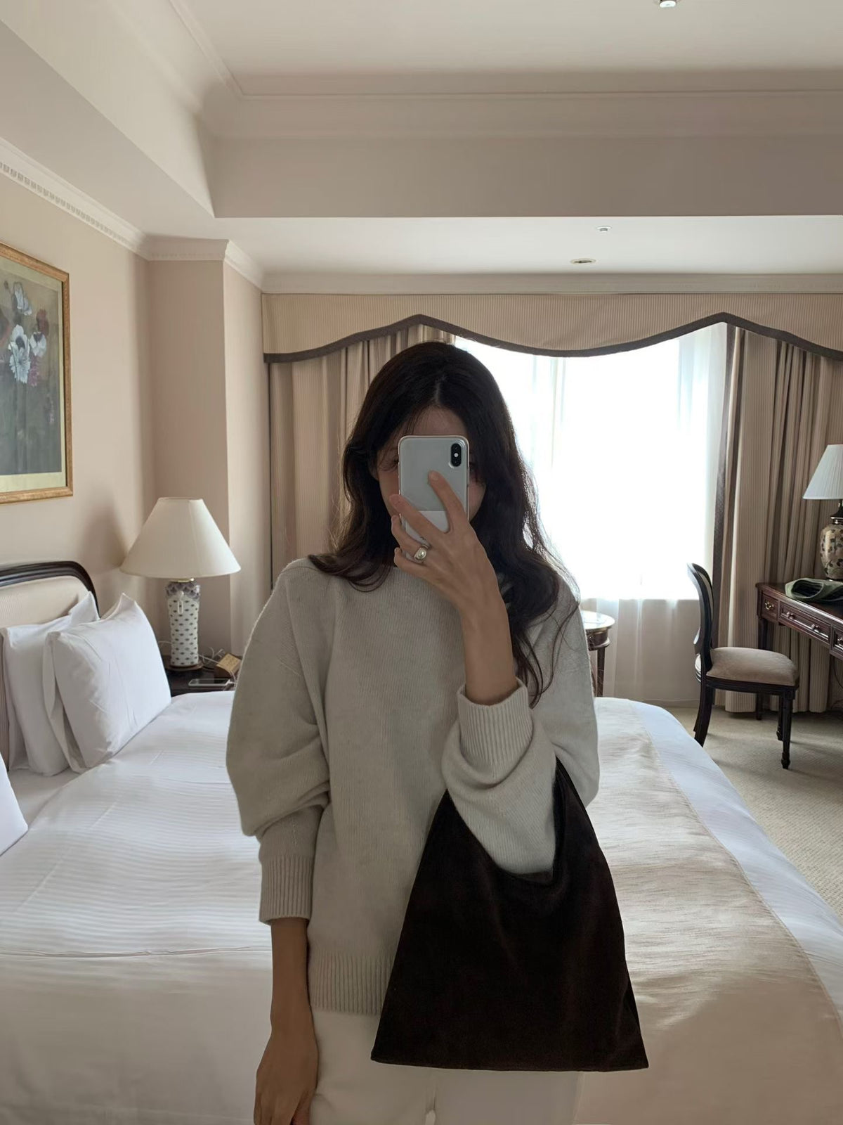 Rosy wholegarment knit