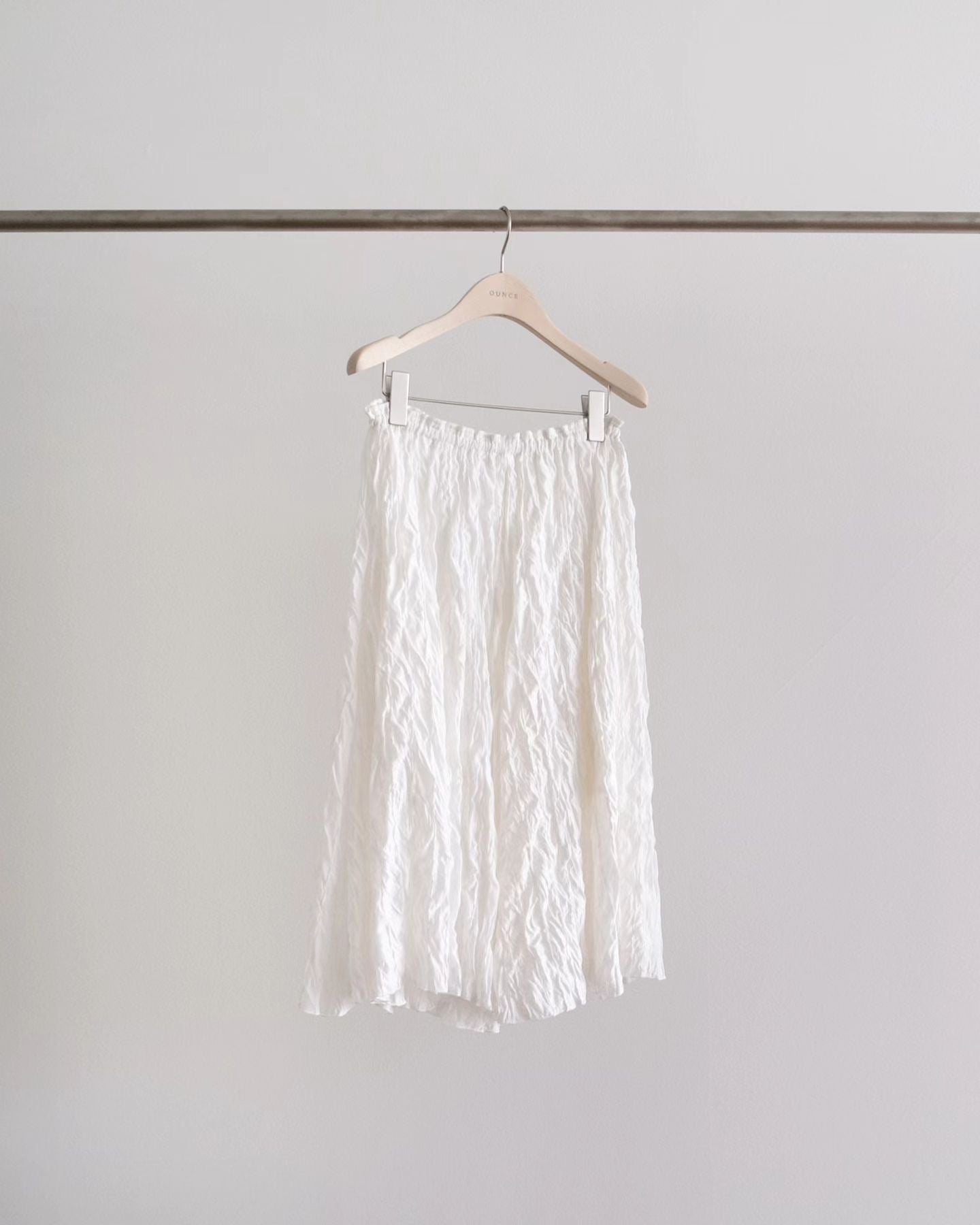 Flare wrinkle skirt