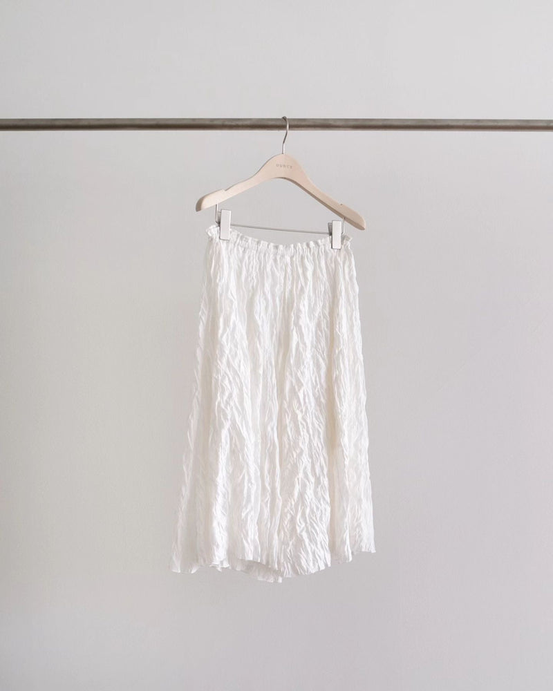 Flare wrinkle skirt