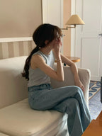 Low knit sleeveless