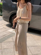 Slit wrap skirt