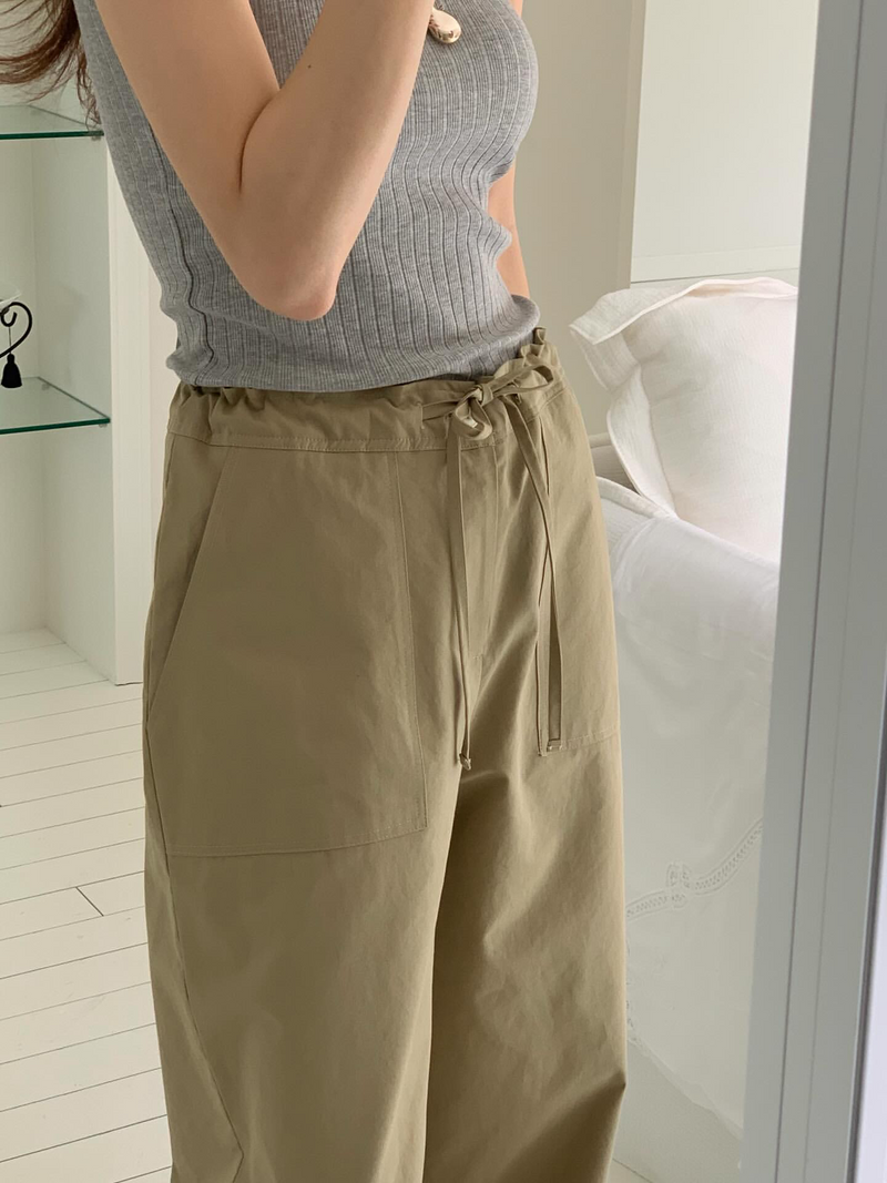 [sale] Pocket washing pants (khaki beige)