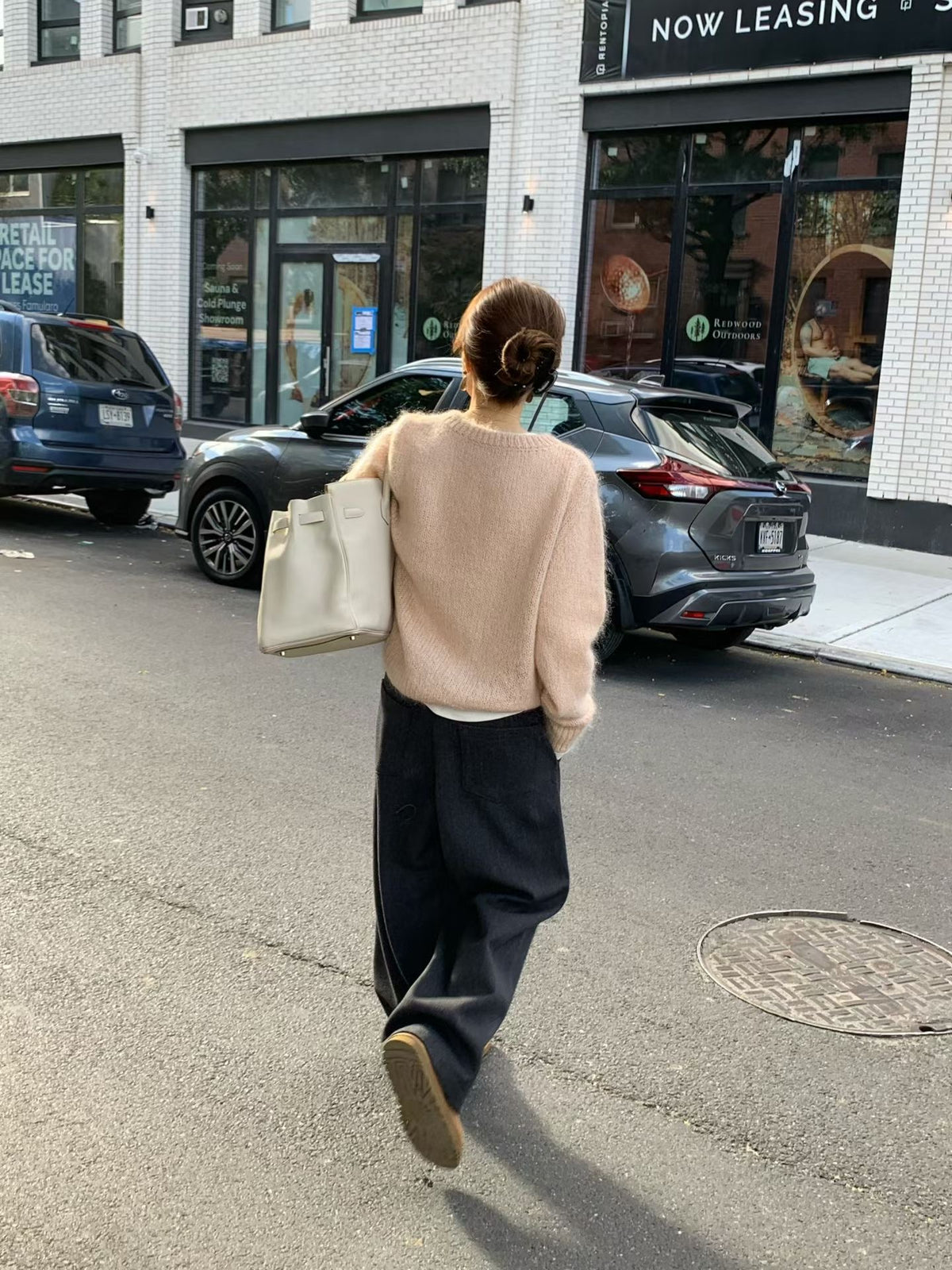 Roan mohair round knit