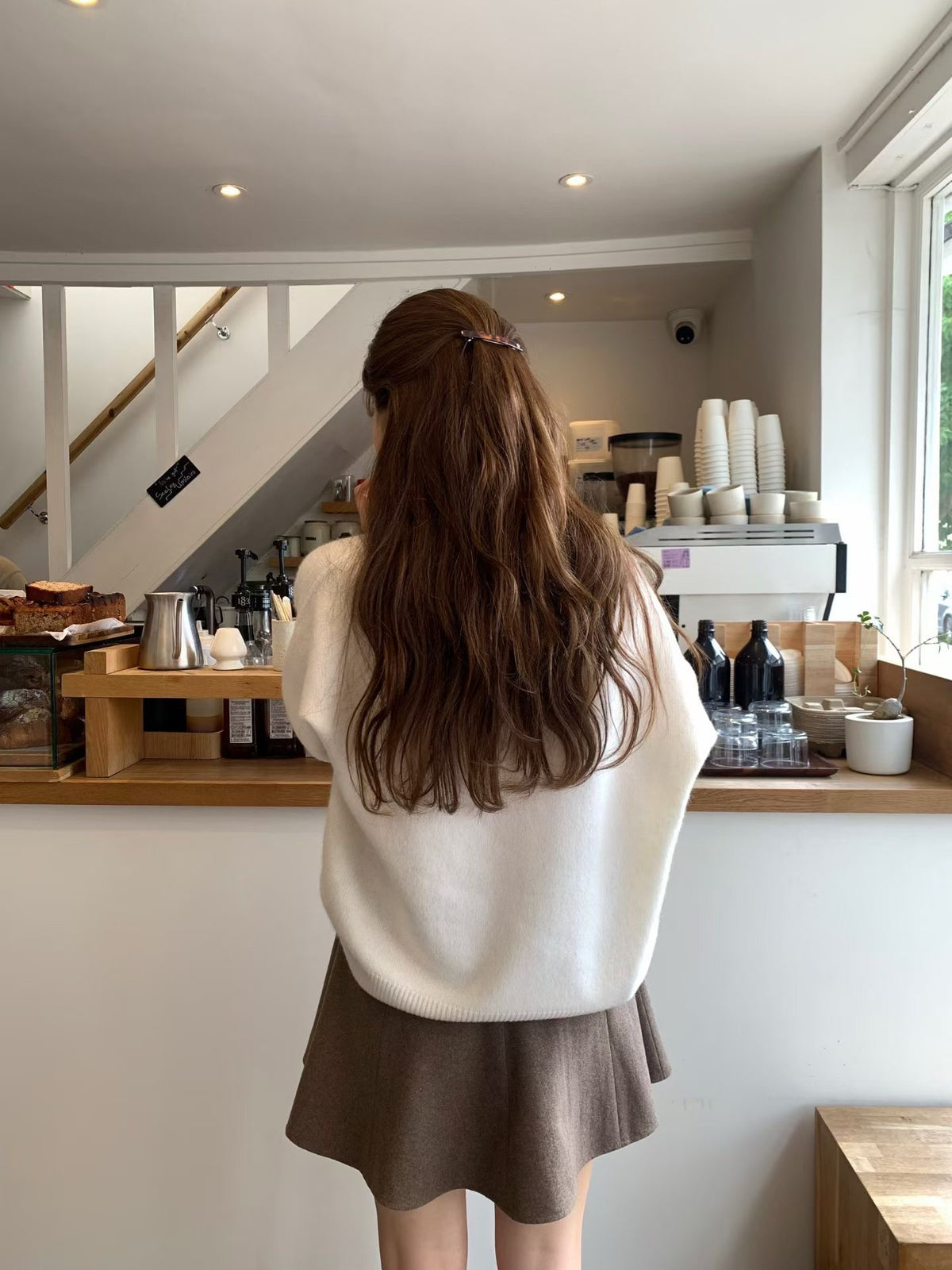 Rosy wholegarment knit