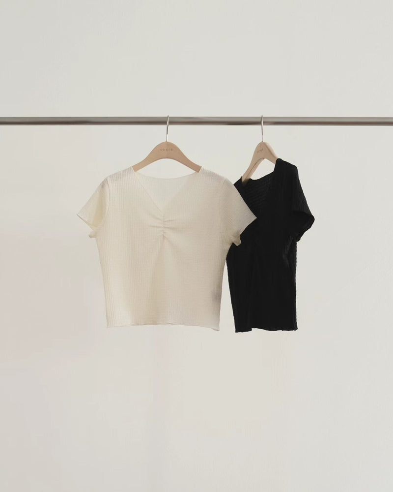 Elle shirring tee